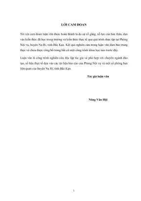 Luận văn thạc sĩ quản lý kinh tế giải pháp nâng cao chất lượng cán bộ công chức huyện na rì tỉnh bắc kạn