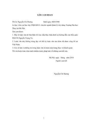 Luận văn thạc sĩ quản lý xây dựng đề xuất giải pháp nâng cao chất lượng quản lý đấu thầu xây lắp của công ty tnhh một thành viên thủy lợi tam đảo