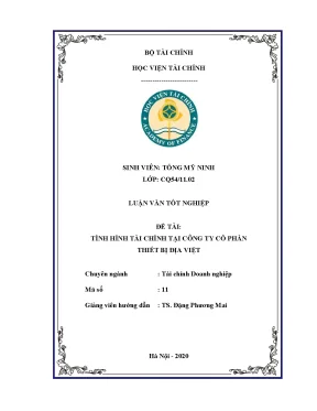 Luận văn tổ chức giao nhận và vận tải hàng hóa xuất khẩu nhập khẩu bằng đường hàng không tại công ty tnhh tư vấn kỹ thuật hàng không việt nam
