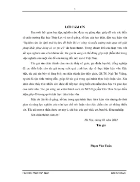 Luận văn thạc sĩ xây dựng công trình thủy nghiên cứu ổn định mái hạ lưu đê biển khi có sóng và triều cường tràn qua với giải pháp khắc phục bằng cỏ có gia cố