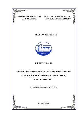 Luận văn thạc sĩ xây dựng công trình thủy modeling storm surge and flood mapping for kien thuy and do son district hai phong city