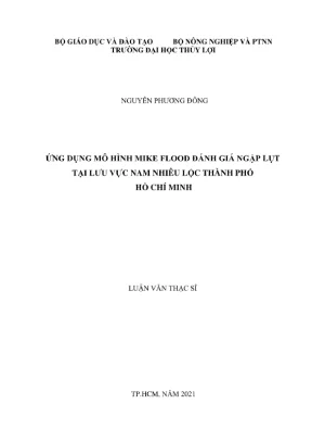 Luận văn thạc sĩ kỹ thuật ứng dụng mô hình mike flood đánh giá ngập lụt tại lưu vực nam nhiêu lộc thành phố hồ chí minh