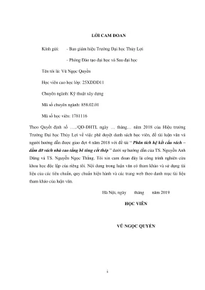 Luận văn thạc sĩ chuyên ngành kỹ thuật xây dựng phân tích hệ kết cấu vách dầm đỡ vách nhà cao tầng bê tông cốt thép
