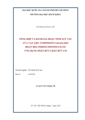 Luận văn thạc sĩ kỹ thuật hóa học tổng hợp và đánh giá hoạt tính xúc tác của vật liệu composite cofe2o4