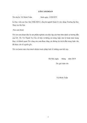 Luận văn thạc sĩ quản lý xây dựng đề xuất giải pháp nâng cao chất lượng đấu thầu tại ban quản lý đầu tư và xây dựng thủy lợi 1