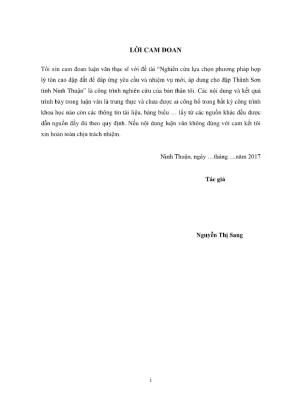 Luận văn thạc sĩ xây dựng công trình thủy nghiên cứu lựa chọn phương pháp hợp lý tôn cao đập đất để đáp ứng yêu cầu và nhiệm vụ mới áp dụng cho đập thành sơn tỉnh ninh thuận