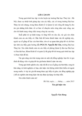 Luận văn thạc sĩ kinh tế tài nguyên thiên nhiên và môi trường đề xuất giải pháp tăng cường công tác quản lý sử dụng quỹ đất phát triển các khu công nghiệp trên địa bàn tỉnh hà nam