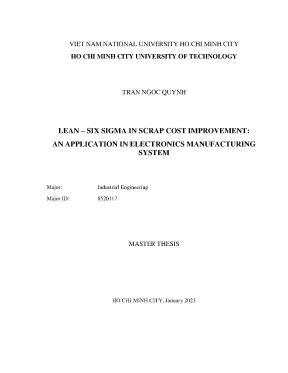 Luận văn thạc sĩ kỹ thuật công nghiệp leansix sigma in scrap cost improvement an application in electronics manufacturing system
