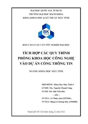 Luận văn tốt nghiệp khoa học máy tính tích hợp các quy trình phòng khoa học công nghệ vào dự án cổng thông tin