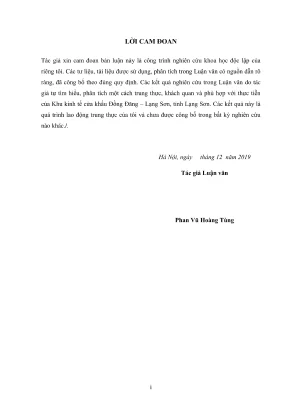 Luận văn thạc sĩ quản lý kinh tế tăng cường công tác quản lý vốn đầu tư xây dựng cơ bản tại khu kinh tế cửa khẩu đồng đăng lạng sơn
