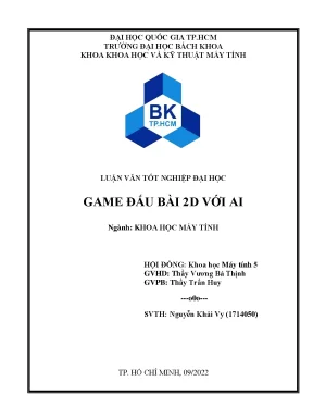 Luận văn tốt nghiệp khoa học máy tính game đấu bài 2d với ai