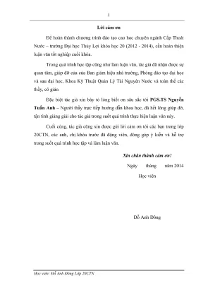 Luận văn thạc sĩ kỹ thuật cơ sở hạ tầng nghiên cứu đánh giá các phương pháp tính toán thiết kế hồ điều hòa cho hệ thống thoát nước đô thị