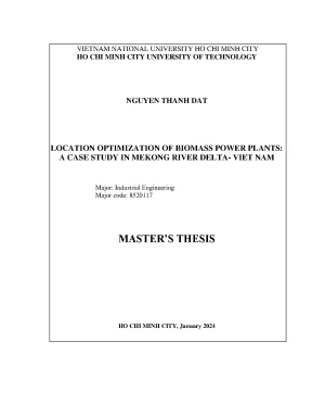 Luận văn thạc sĩ location optimization of biomass power plants a case study in mekong river deltaviet nam