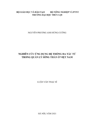 Luận văn thạc sĩ kỹ thuật nghiên cứu ứng dụng hệ thống đa tác tử trong quản lý sóng thần ở việt nam