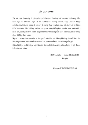 Luận văn thạc sĩ thủy văn học nghiên cứu đánh giá ảnh hưởng của biến đổi khí hậu và phát triển kinh tế đến cân bằng nước của hồ chứa nước của hồ chứa nam souang thủ đô viêng chăn cộng hòa dân chủ nhân dân lào