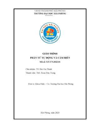 Giáo trình phần tử tự động và cảm biến
