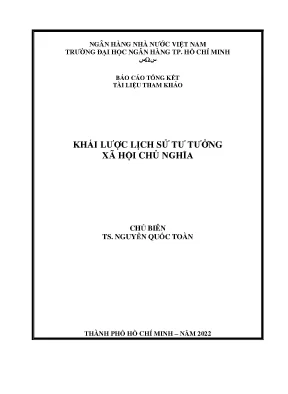 Báo cáo tổng kết tài liệu tham khảo khái lược lịch sử tư tưởng xã hội chủ nghĩa