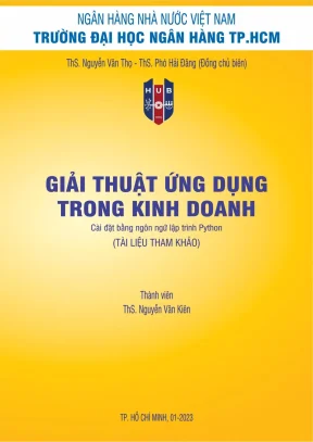 Giải thuật ứng dụng trong kinh doanh cài đặt bằng ngôn ngữ lập trình python nguyễn văn thọ phó hải đăng nguyễn văn kiên