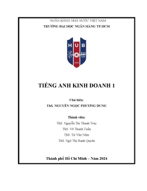 Tiếng anh kinh doanh 1 business english 1