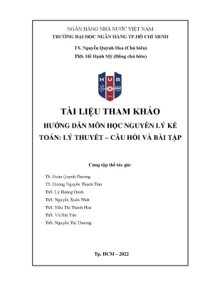Tài liệu tham khảo hướng dẫn môn học nguyên lý kế toán lý thuyết câu hỏi và bài tậpnguyễn quỳnh hoa