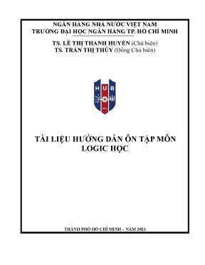 Tài liệu hướng dẫn ôn tập môn logic học