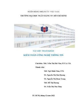 Tài liệu tham khảo kiểm toán công nghệ thông tin trần thị hải vân