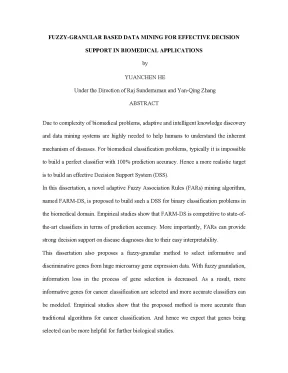 Luận án tiến sĩ fuzzygranular based data mining for effective decision support in biomedical applications