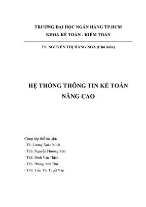 Hệ thống thông tin kế toán nâng cao nguyễn thị hằng nga