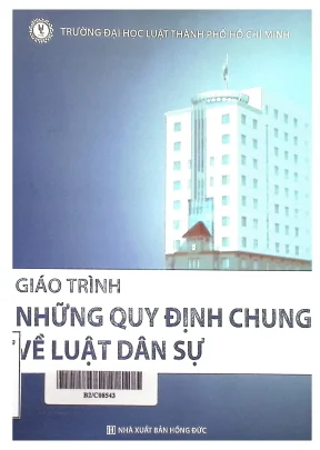 Giáo trình những quy định chung về luật dân sự chế mỹ phương đài