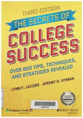 The secrets of college success lynn f jacobs and jeremy s hyman
