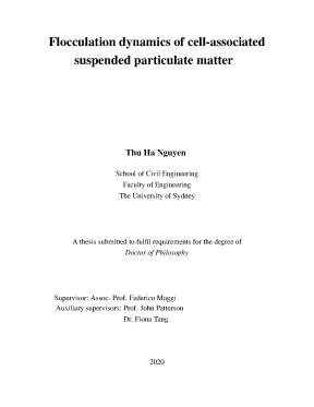 Luận án tiến sĩ flocculation dynamics of cellassociated suspended particulate matter