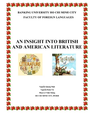 An insight into british and american literature nguyễn quang nhật nguyễn hoàn vũ phan lê vĩnh thông