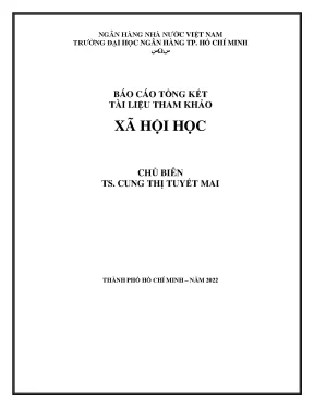 Tài liệu tham khảo xã hội học cung thị tuyết mai