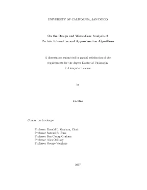 Luận án tiến sĩ on the design and worstcase analysis of certain interactive and approximation algorithms