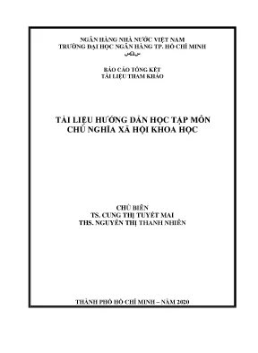 Tài liệu hướng dẫn học tập môn chủ nghĩa xã hội khoa học tài liệu tham khảo cung thị tuyết mai và nh ng kh