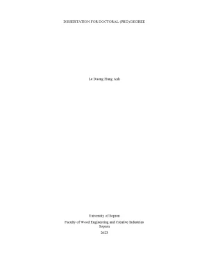 Luận án tiến sĩ kỹ thuật gỗ và công nghiệp development of new insulation material from sugarcane bagasse and examination of the insulation effect depending on temperature and humidity