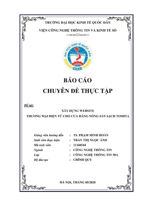 Chuyên đề thực tập xây dựng website thương mại điện tử cho cửa hàng nông sản sạch tomita