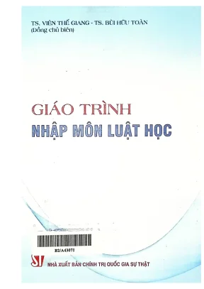 Giáo trình nhập môn luật học