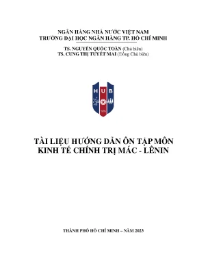 Tài liệu hướng dẫn ôn tập môn kinh tế chính trị mác lênin