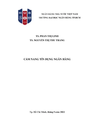 Tài liệu tham khảo cẩm nang tín dụng ngân hàng phan thị linh nguyễn thị thu trang