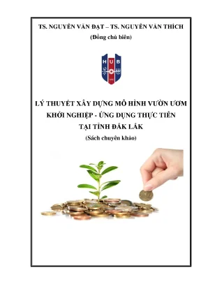 Sách chuyên khảo lý thuyết xây dựng mô hình vườn ươm khởi nghiệp ứng dụng thực tiễn tại tỉnh đắk lắk