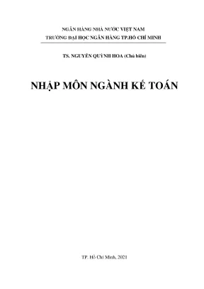 Tài liệu tham khảo nhập môn ngành kế toán nguyễn quỳnh hoa