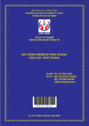 Đồ án tốt nghiệp công nghệ thông tin xây dựng website kinh doanh lĩnh vực thời trang