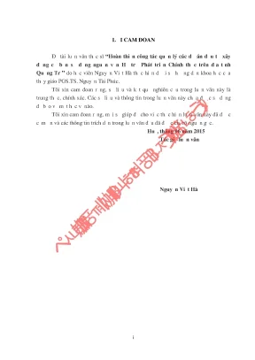 Luận văn hoàn thiện công tác quản lý các dự án đầu tư xây dựng cơ bản sử dụng nguồn vốn hỗ trợ phát triển chính thức trên địa bàn tỉnh quảng trị