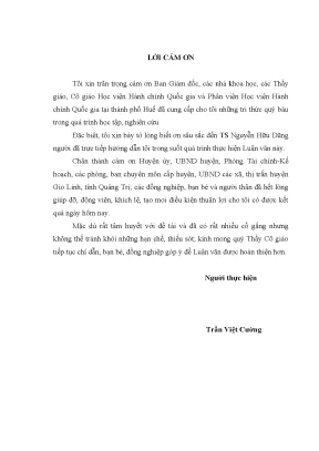 Luận văn quản lý chi thường xuyên ngân sách nhà nước cấp huyện tại huyện gio linh tỉnh quảng trị
