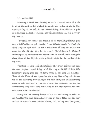Luận văn sáng tác thơ văn của phan huy chú