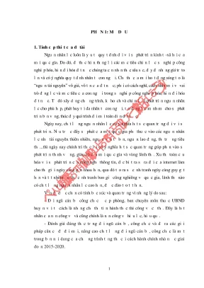 Luận văn nâng cao chất lượng cán bộ công chức hành chính cấp phòng ban ở huyện đakrông tỉnh quảng trị