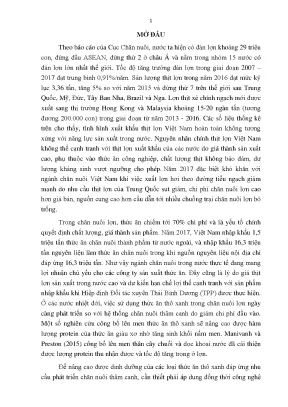 Luận văn nghiên cứu đặc tính sinh học của các vi sinh vật phù hợp cho lên men thức ăn thô xanh dạng lỏng phục vụ chăn nuôi lợn