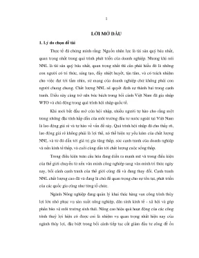 Luận văn nâng cao chất lượng nguồn nhân lực tại công ty tnhh mtv khai thác công trình thuỷ lợi nam hà nam