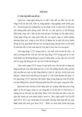 Luận văn ứng dụng công nghệ thông tin trong cải cách thủ tục hành chính tại ủy ban nhân dân quận 8 thành phố hồ chí minh 9 129